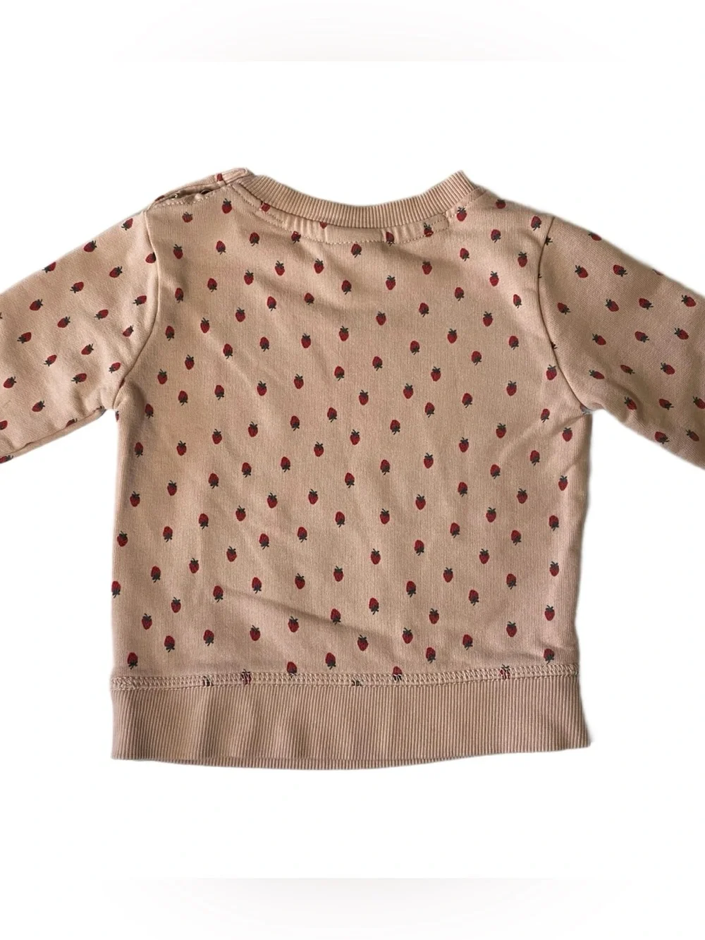 Hanna Andersson 3 Piece Set Pale Pink With Strawberry Print Size 12-18 Months